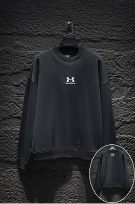 バレンシアガコピー Balenc1aga ファッション英語のアルファベットコラボクルーネックパーカー
