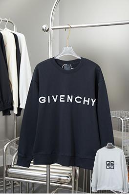 ジバンシイ クラシックなロゴ刺繍のラウンドネックパーカー
