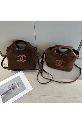シャネル ハンドバッグ斜めがけベルベットバッグ