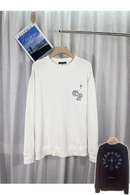 クロムハーツスーパーコピー 新しいトップデニムパッチ刺繍カップルパーカー