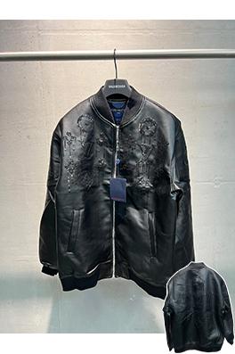 ルイヴィトン LV 新しい光沢のあるビーズレザージャケット