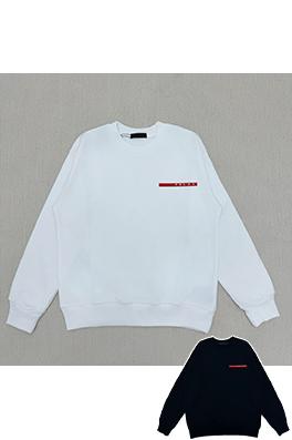 プラダ 新しいクラシックシリコンロゴクルーネックパーカー