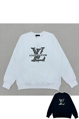 ルイヴィトン 新しいフロッキングステッチのラウンドネックスパーカー