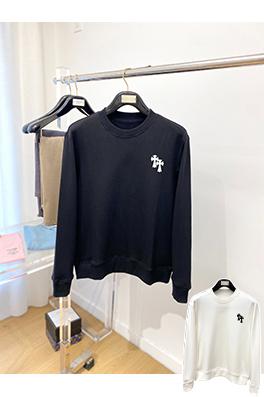 クロムハーツコピー 胸にのグラフィックロゴしラウンドネックのスパーカー