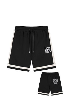 ロエベ 新しいスタイルのレターパッチワークレザーポケットラベルショーツ