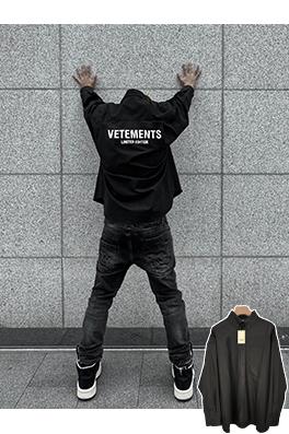 ヴェトモン VETEMENTS 新しい厚手の長繊維コットンシャツ
