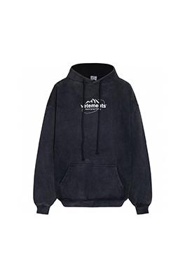 ヴェトモン VETEMENTS デジタルダイレクトプリントの高級フード付きスパーカー
