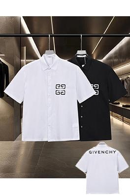 ジバンシイ Givenchy フロントとバックにロゴ刺繍がされた半袖シャツ