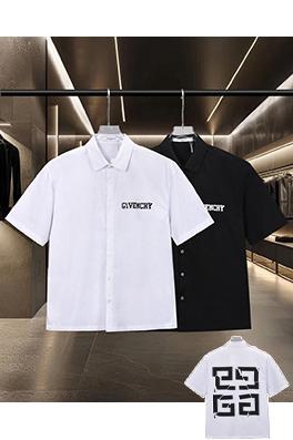 ジバンシイスーパーコピー Givenchy 胸元に割れロゴプリントをした半袖シャツ