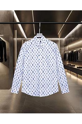 ルイヴィトン LV グラデーションモノグラムプリントの長袖シャツ