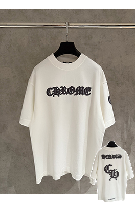 クロムハーツ 新しい布刺繍クラシック半袖Tシャツ