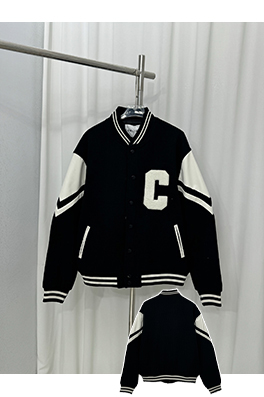 セリーヌスーパーコピー ビッグCクラシックベースボールジャージジャケット