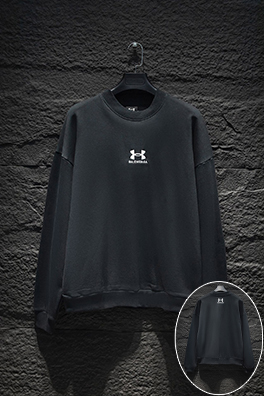 バレンシアガコピー Balenc1aga ファッション英語のアルファベットコラボクルーネックパーカー