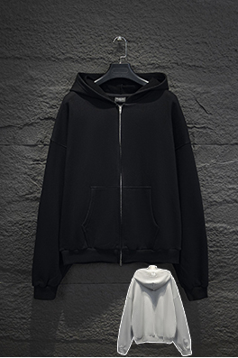 バレンシアガ Balenc1aga 英語ロゴ刺繍コラボレーションフード付きジッパーパーカー