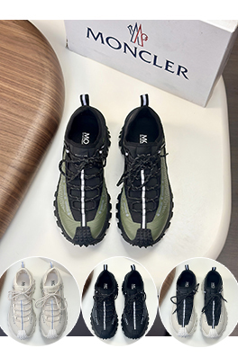 モンクレール Moncler ブランドロゴメンズスニーカー