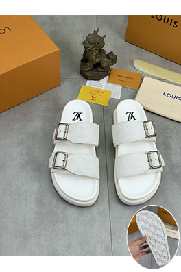 ルイヴィトン LV 新しい水染め牛里シリーズスリッパ