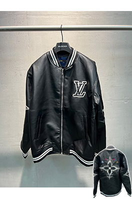 ルイヴィトンスーパーコピー LV 新しいアルファベット刺繍レザージャケット