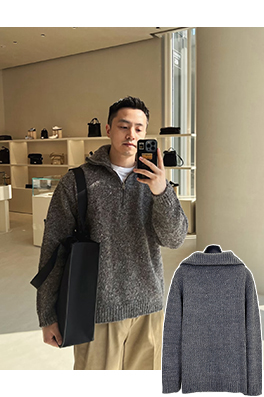 マルタンマルジェラ Maison Margiela ハーフジップニットセーター