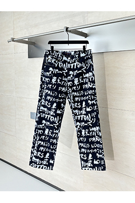 ルイヴィトン Nigo コラボレーショングラフィティデニムストレートレッグパンツ