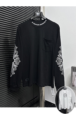 クロムハーツ 新作限定グラフィティ文字サンスクリットプリント長袖シャツ