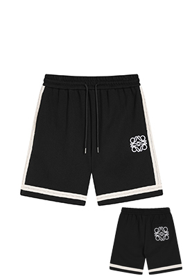 ロエベ 新しいスタイルのレターパッチワークレザーポケットラベルショーツ