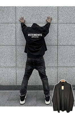 ヴェトモン VETEMENTS 新しい厚手の長繊維コットンシャツ