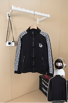 ディオール D1or 小さなウェブロゴ刺繍入りジャケット