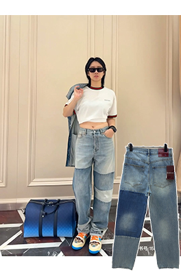 グッチ ウォッシュエンボスデニムパンツ