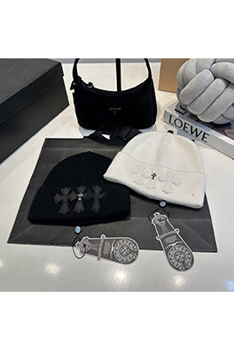 クロムハーツ ウールニットのオールマッチビーニーキャップ