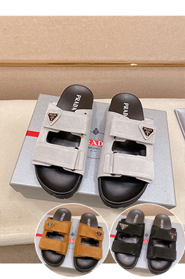 プラダ メンズスエードレザースリッパ