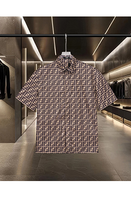 フェンディ ダブルFFロゴのデジタルプリント半袖シャツ