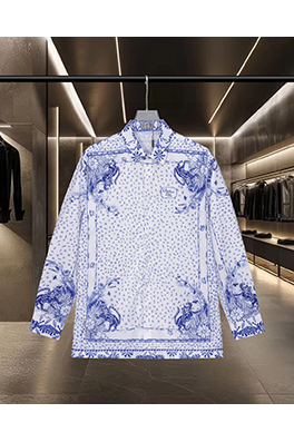 ディオール Christian Dior Couture 動物と花のロゴデジタルプリント長袖シャツ
