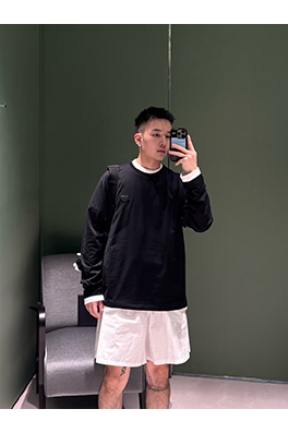 プラダスーパーコピー フェイクツーピース長袖シャツ