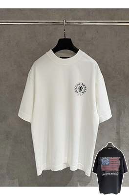 クロムハーツ 前後デジタルダイレクトプリント半袖Tシャツ