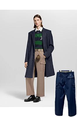 ルイヴィトン コットン刺繍オーバーオール