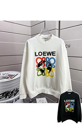 ロエベ クラシックシンプルパーソナライズたレタートーテムフォームプリントラウンドネックスパーカー