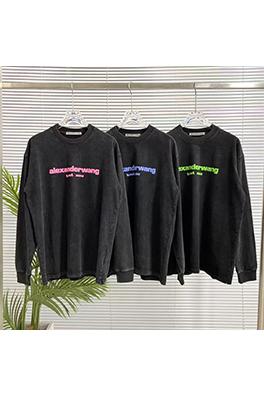 アレキサンダーワン 新しいクラシックスローガンフォームラウンドネックスパーカー