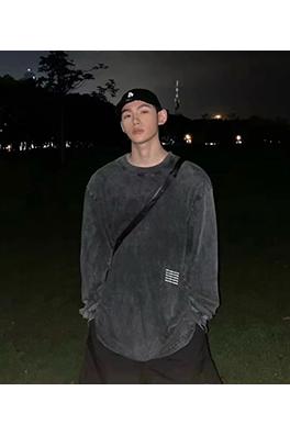 アレキサンダーワン クラシックなスローガンフォームクルーネックスパーカー