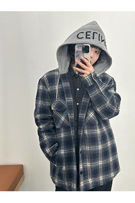 セリーヌスーパーコピー チェックカシミアコート
