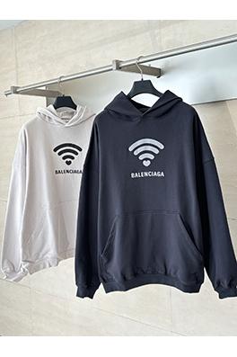 バレンシアガスーパーコピー 新しいワイヤレス文字 WiFi プリントパーカー