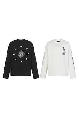 クロムハーツ 新しいダメージプリントの長袖シャツ
