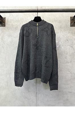 ルイヴィトンコピー LV ジャカードシープウールハーフジッププルオーバーセーター