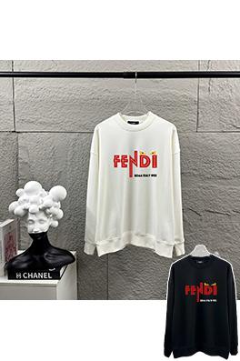 フェンディ FENDI 新しいレタープリント長袖クルーネックスパーカー