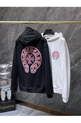 クロムハーツ 新しいモデル馬蹄サンスクリットクロス刺繍フード付きスパーカー