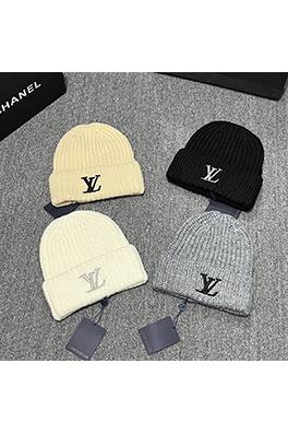 ルイヴィトンコピー LV クラシックロゴ刺繍ニット帽