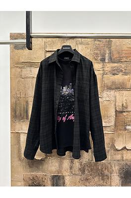 バレンシアガコピー 新しいツーピースチェックシャツ