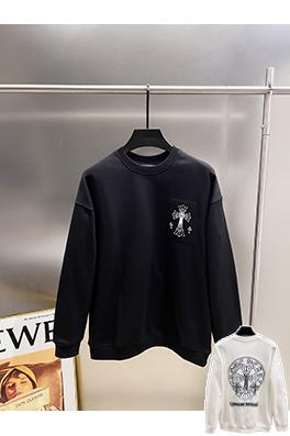 クロムハーツ 新作クロスパッチ刺繍ラウンドネック長袖スパーカー