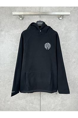 クロムハーツ 新しいモデル刺繍り 両面起毛 ポーラーフリース パーカー