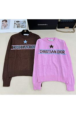 ディオール 新しいスターレターニットラウンドネックロングスリーブシャツ