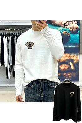 ヴェルサーチ ファッショナブルなカジュアル長袖ボトムシャツ